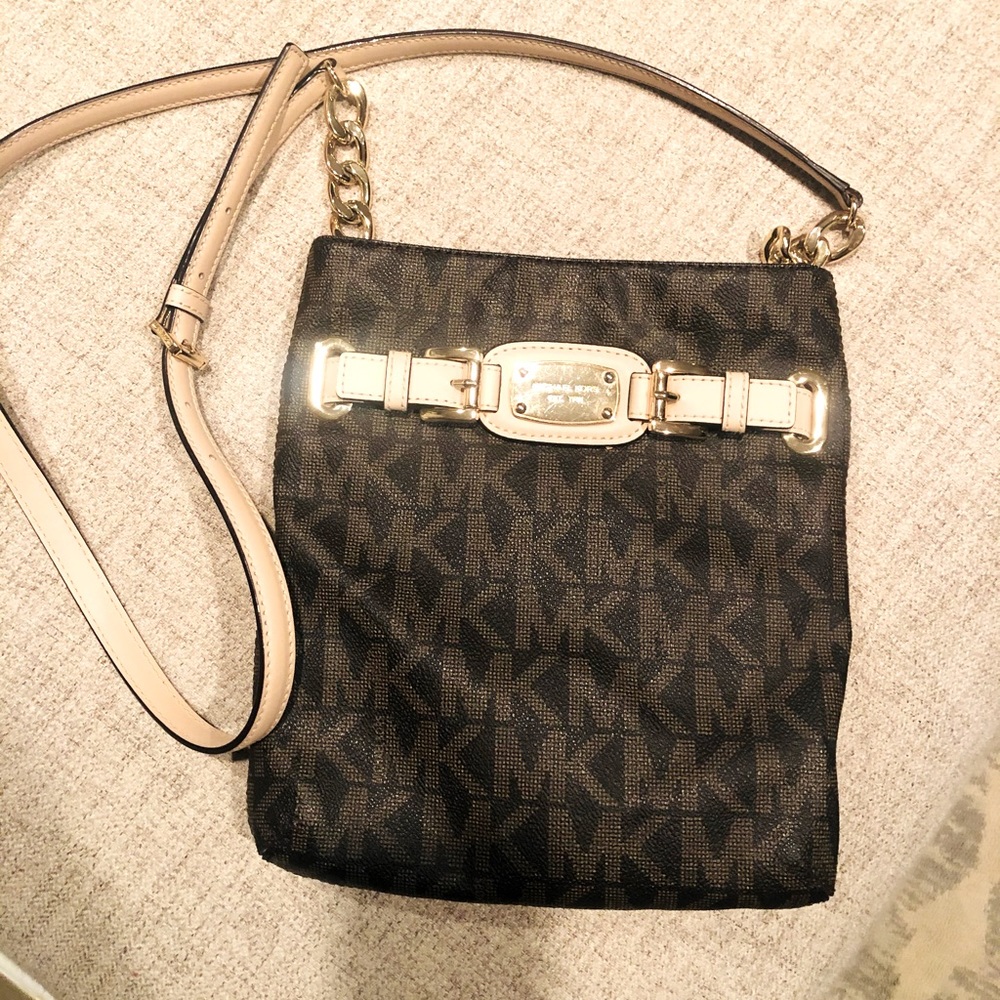 Michael Kors Crossbody Bag with Gold Detail